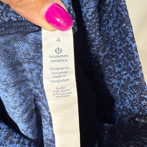 Lululemon Wunder Under Crop in Luxtreme Mineral Deposit Lunar Eclipse Royal - Picture 3 of 4